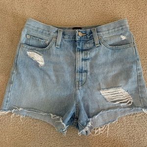 URBAN OUTFITTERS high rise jean shorts. SIZE 27